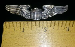 Us Pilot Wings.  Sterling Silver Lgb Size 3inch.