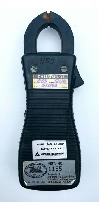 Amprobe Clamp On Analog Amp Meter AC/DC Volt Meter Case 3