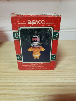 Garfield Enesco Christmas Ornament 1992 Ring My Bell