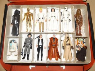 25 Vintage Star Wars Figures (21,  (many Variants) Guns,  Case