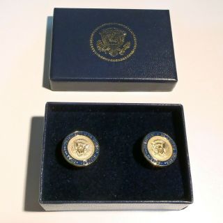 Authentic White House Issued Presidential Seal Cufflinks (george Bush)
