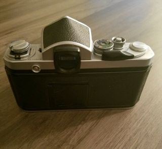 Vintage Nikon F2 Silver 35mm SLR Film Camera w/ lens From Japan good cond 3