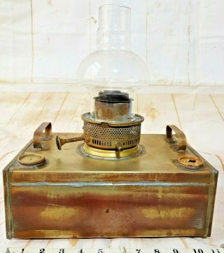 Antique Brass Greenhouse Heater In Full Order - For Use Or Decorative