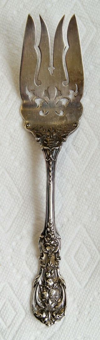 Reed & Barton Francis I Sterling Silver Large Cold Meat Serving Fork 9.  25 " B1831