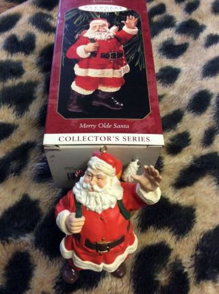 Hallmark Keepsake Christmas Ornament Merry Olde Santa1999 Collector Series 10th