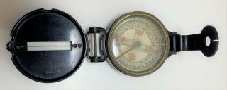 Wwii Us Army Corp Of Engineers Superior Magneto 8 - 45 Lensatic Compass