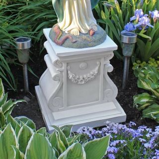 12 " Antique Handcrafted Classic Base For Statue Plant Stand Architecture Garden
