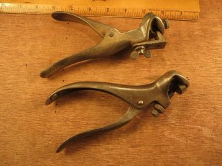 2 Vintage Saw Tooth Set - E.  C.  S Stearns & Co.  & Morrill`s Special M/ Sept 21 1897