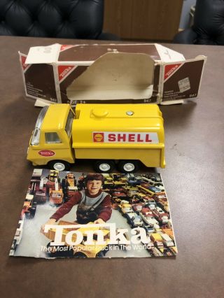 Tonka 1976 No.  947 Mini Shell Tanker Truck - Canadian Issue -