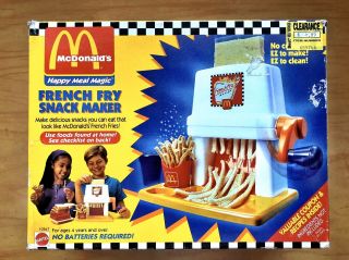 1993 Mcdonalds Happy Meal Magic French Fry Snack Maker