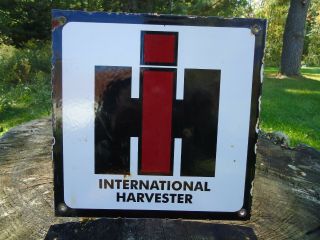 Old International Harvester Porcelain Tractor Farm Sign