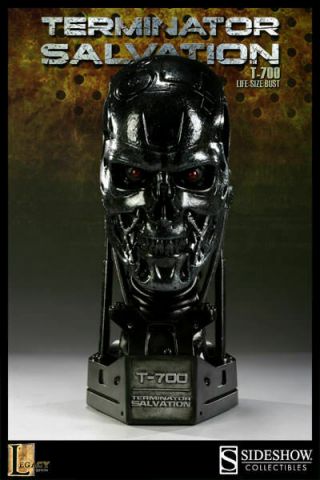 Sideshow 1:1 T - 700 Terminator Endoskeleton Life Size Bust (Alien Predator Prop) 3