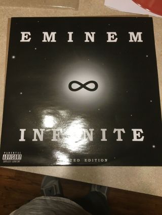 Eminem Infinite [PA] Orang VINYL LP Record limited edition featuring D12 member 2