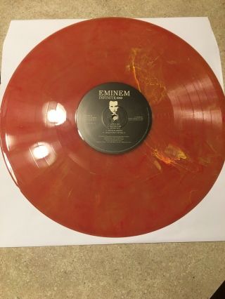 Eminem Infinite [PA] Orang VINYL LP Record limited edition featuring D12 member 3