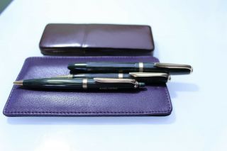 Vintage Faber Castell 883 Fountain Pen,  Ballpoint And Pencil Set With Pen Case