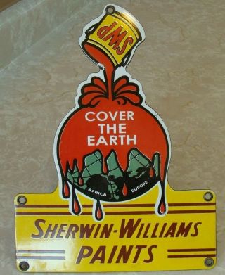Vintage Porcelain Sherwin Williams Cover The Earth Sign
