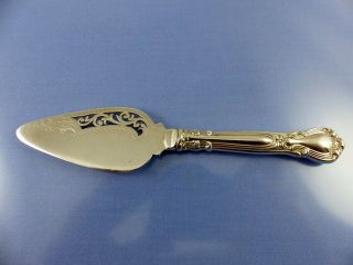Chantilly Cheese Knife Server Pierced Hollow Handle By Birks Sterling 1963
