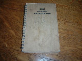1949 Lumber Calculator Booklet Scribner 