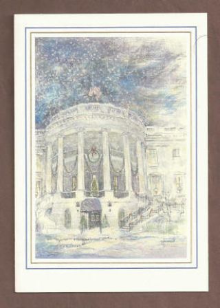 1989 George H.  W.  Bush White House Christmas Card