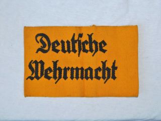 Ww Ii German Deutsche Wehrmacht Armband Civilian Volunteer Bevo