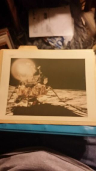Nasa Front View Of Apollo 14 Lunar Module " A Kodak Paper " Photo 09306