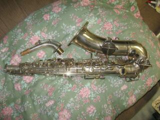 Vintage Martin Silver Alto Saxophone,  No Case 2