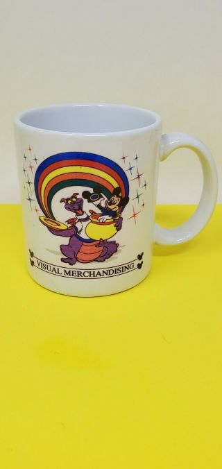 Vintage Walt Disney World Epcot Figment Cast Member Mug Visual Merchandising
