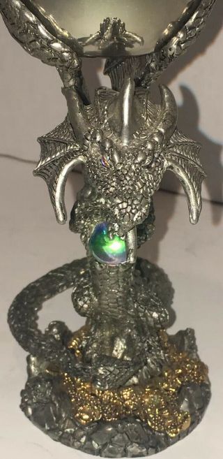 Fellowship Foundry Chalice Pewter Goblet Smaug’s Hoard Signed Kevin O’Hare 2