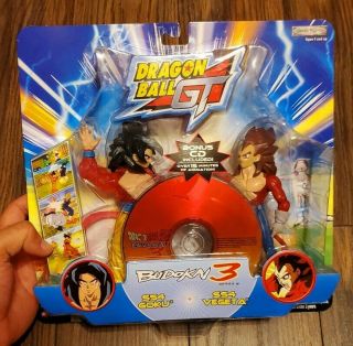 Rare Dragon Ball Gt Budokai 3 Ss4 Goku Saiyan 4 Vegeta Figure Jakks Cd