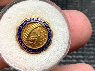 Harrison - Walker Refractories Co.  10k Gold 20 Years Service Award Pin.