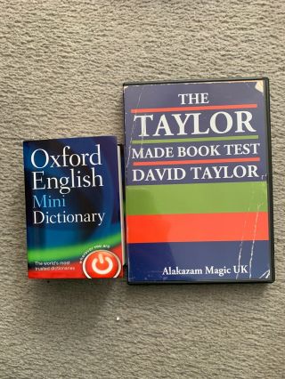 Taylor Made Book Test By David Taylor Dvd Include Dictionary
