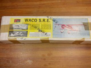 Vintage Sterling Models Waco S.  R.  E R/c Biplane Airplane Kit Fs 34