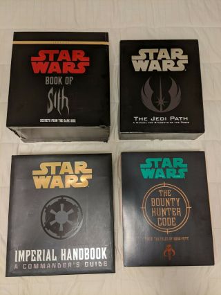Star Wars Deluxe Book Of Sith,  Bounty Hunter Code,  Jedi Path & Imperial Handbook