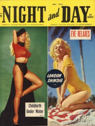 Night & Day July 1954 Lilly Christine Maria Stinger Mallia Phillips 021819dbe