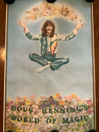 Doug Henning Poster Rare 1980 Magic Collectible