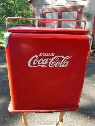 Vintage Drink Coca Cola Ice Chest/cooler Progress Refrigerator Co.  Ky.
