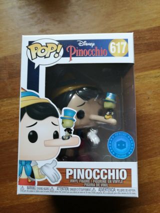 Funk Pop: Pinocchio With Jiminy Cricket " Pop In A Box - Exclusive "