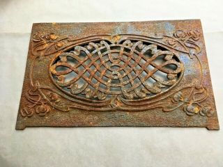 Oval Design 3d,  Cast Iron Plated Fireplace Architectural 13x20 Aprx