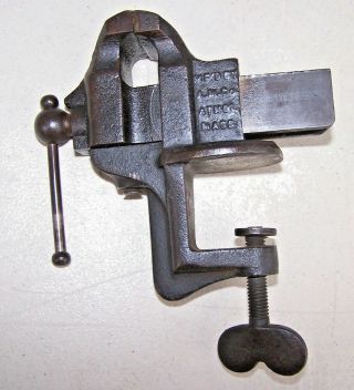 Vintage Bench Vise No.  1,  Mfd By A.  M.  Co Athol Mass.  (machinist Smooth Jaw)
