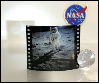 Nasa 70mm Kodak Film Positive Apollo 11 Armstrong Face Shield Photo As11 - 40 - 5903