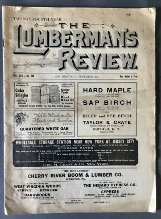 1915 The Lumberman’s Review Vol.  Xxiv York Pa.  Wood Lumber Woodworking Nr