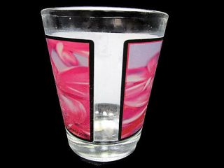 Hawaii Tropical Pink Floral Standard Shot Glass Collectible Barware - Glass 3