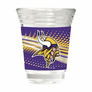 Minnesota Vikings Party Shot Glass Team Graphics 2oz.