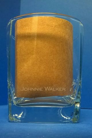 Johnnie Walker Scotch Whiskey Glass,  Square Bottom