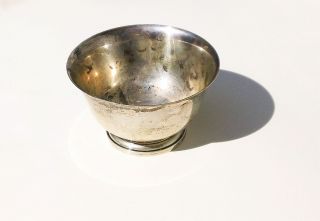 Rare Vtg Preisner Sterling Silver Paul Revere Style Bowl [pattern 225] - 124g