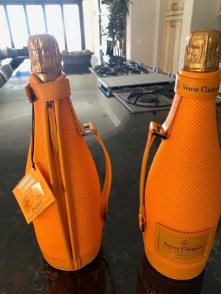 Champagne Veuve Clicquot Coozi Insulated Orange Bottle Bag Ice Jacket