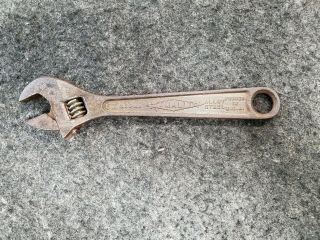 Vintage 6 " Diamalloy Adjustable Wrench Diamond Calk Horseshoe Co Tool