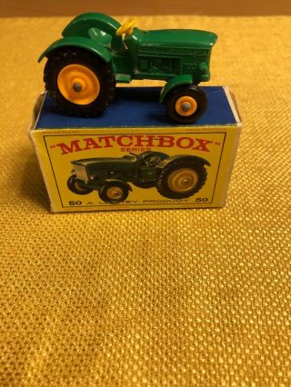 Matchbox Lesney John Deere - Lanz Tractor No.  50