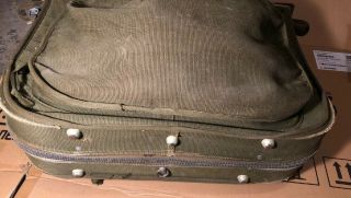 Vintage WW2 Army Air Forces B - 4 Canvas Luggage Garment Bag Suit Case 3