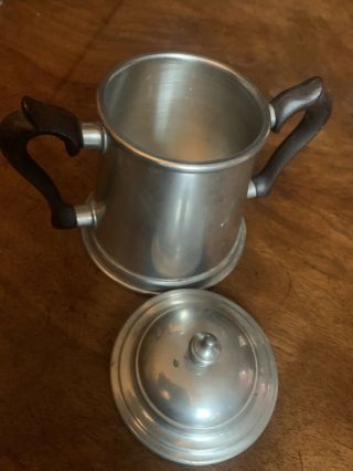 Williamsburg Pewter Cream And Sugar With Lid 3